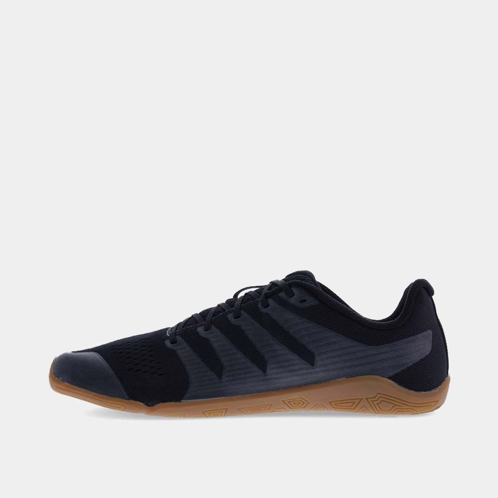 INOV8 Bare-XF V2 training shoes, black and gum, inner view