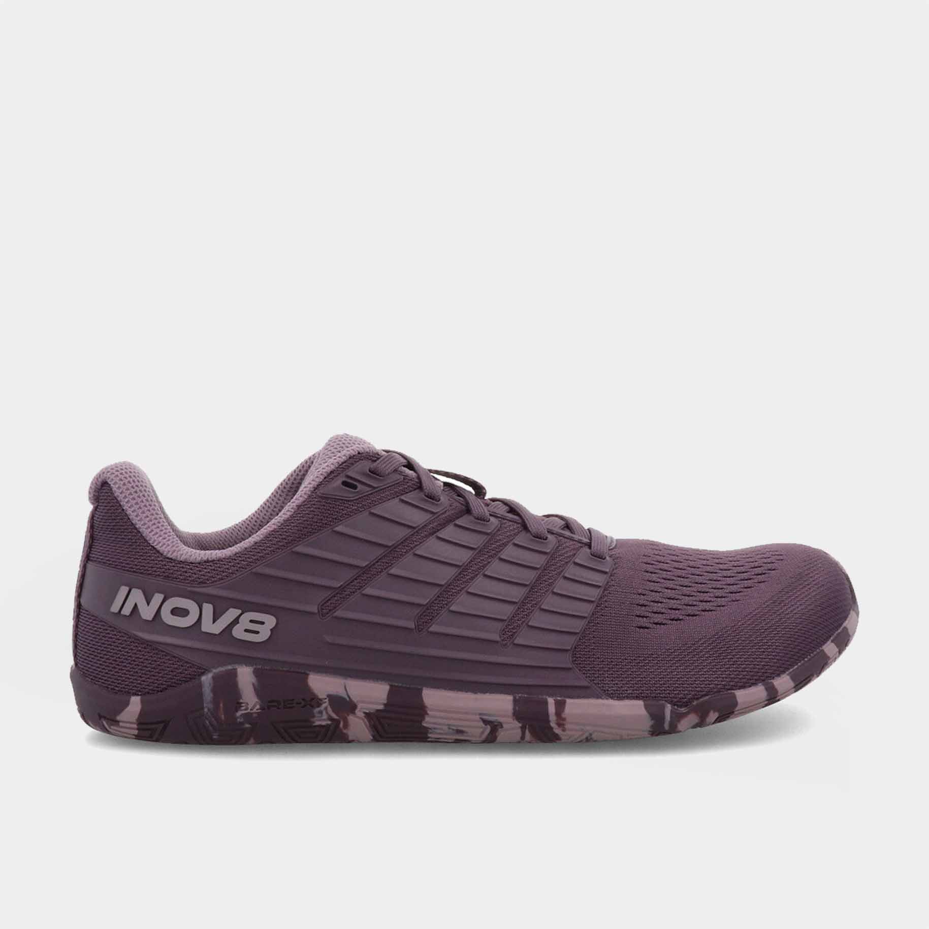 INOV8 Bare-XF V2 training shoes, purple and multi, outer view