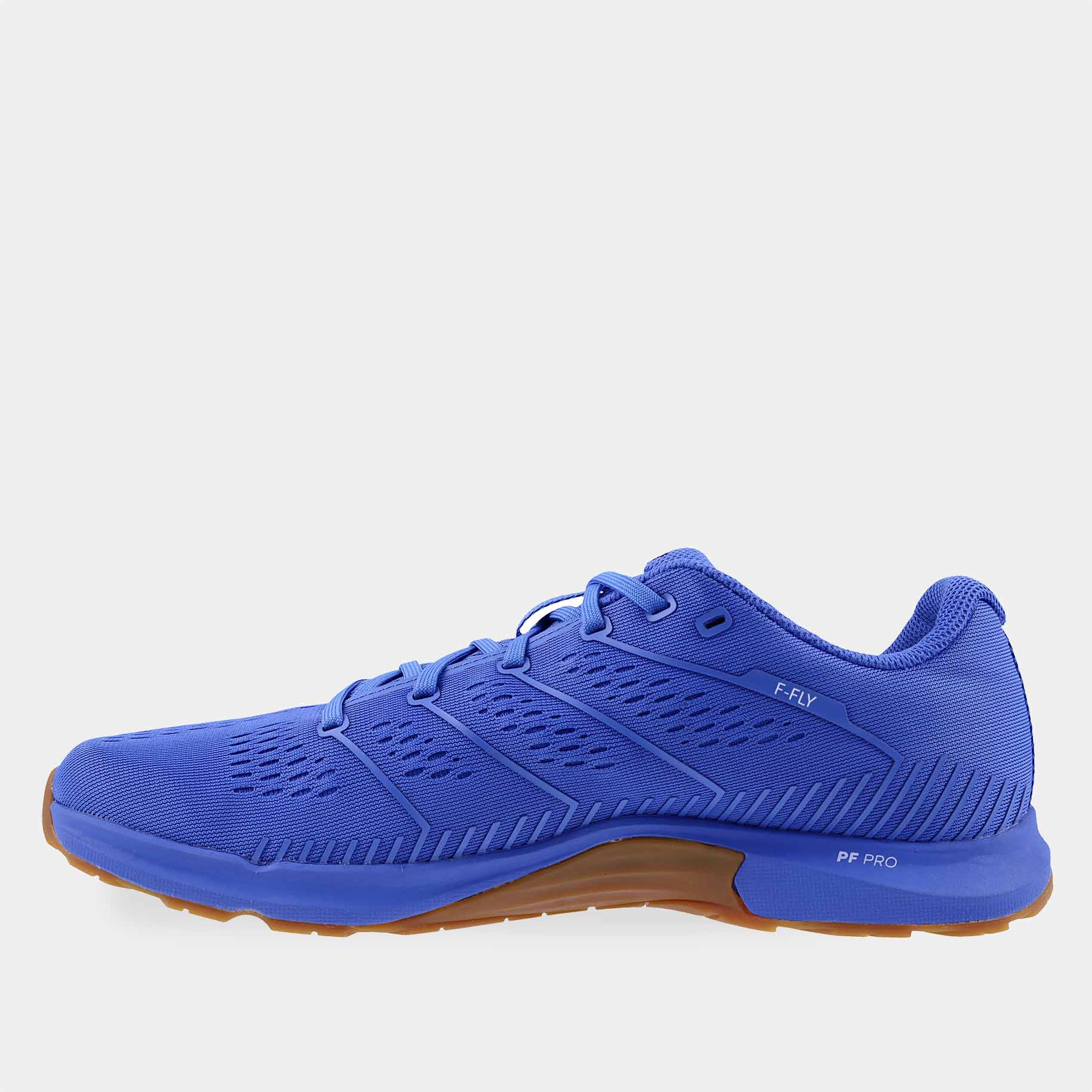 INOV8 F-Fly training shoes, blue and gum, inner view