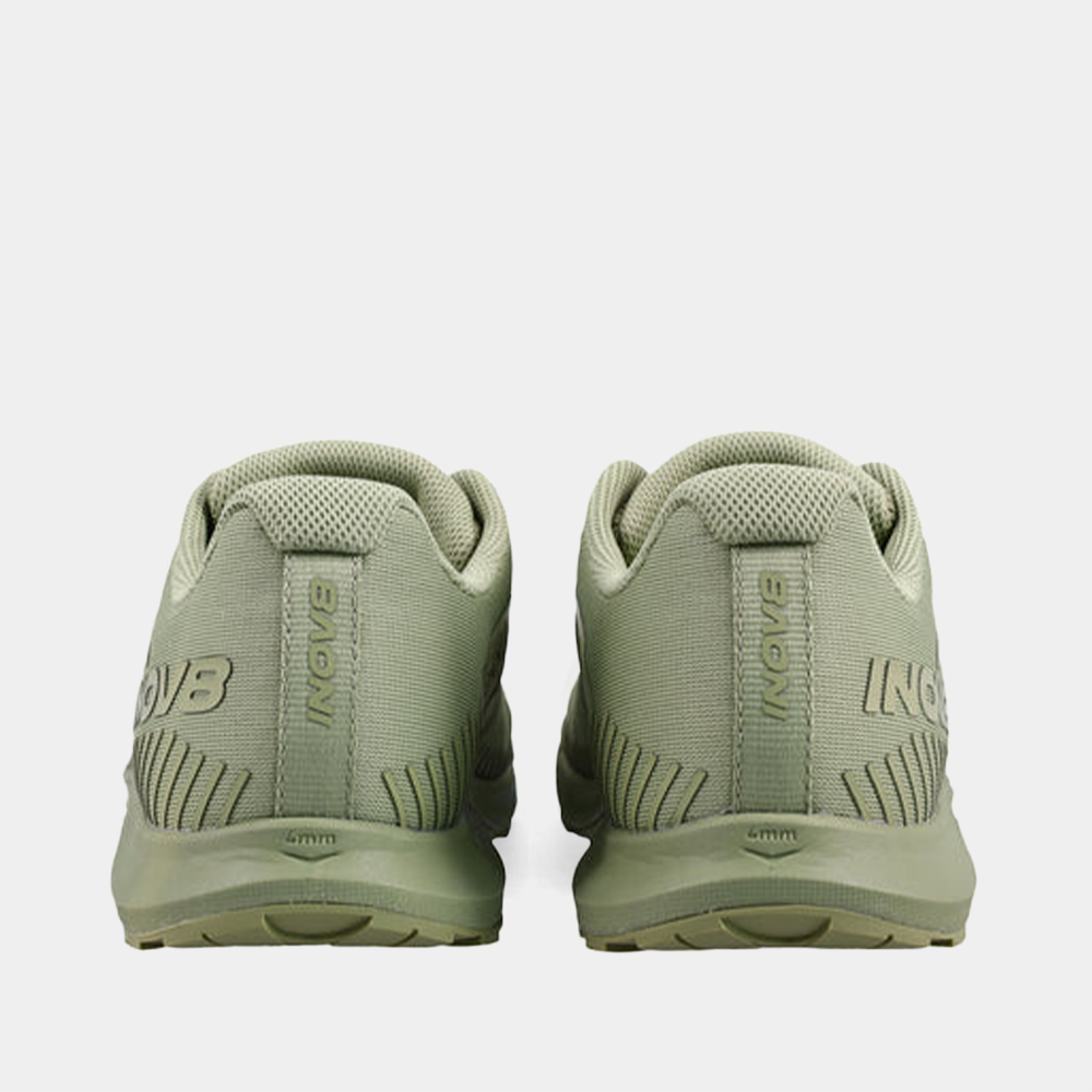 Pair of INOV8 F-Fly training shoes, green, back view