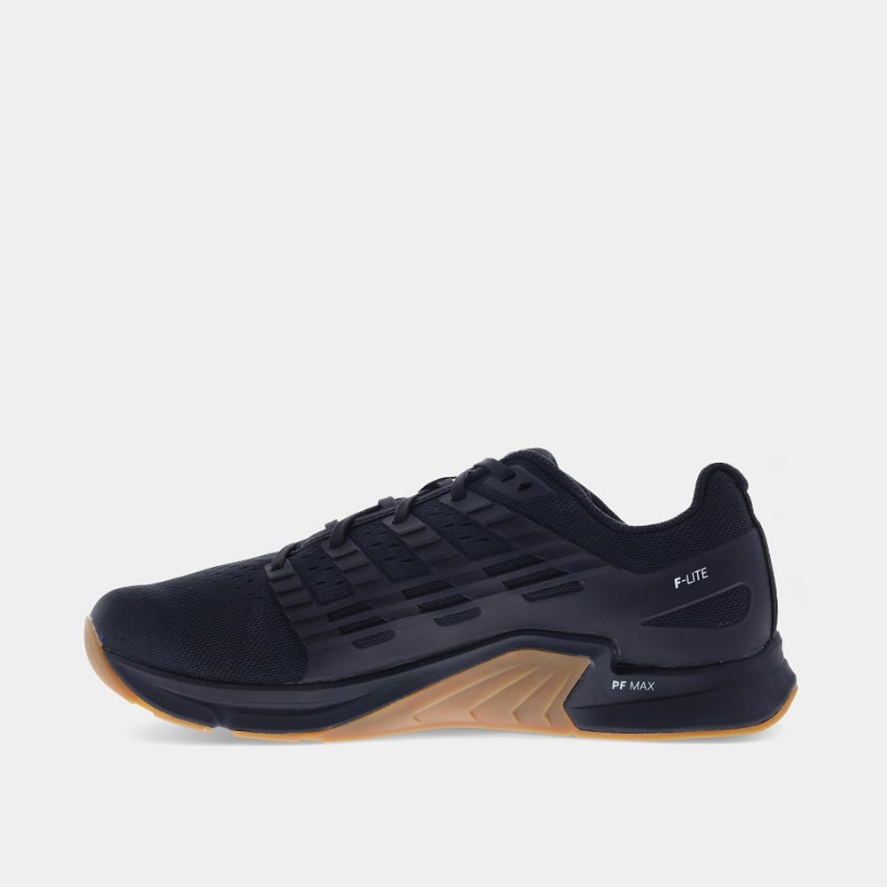 INOV8 F-Lite training shoes, black and gum, inner view