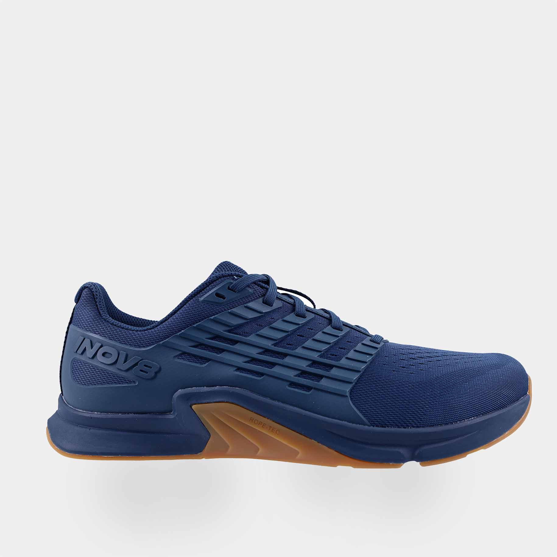 INOV8 F-Lite training shoes, dark blue and gum, outer view