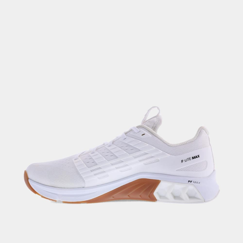 INOV8 F-Lite Max training shoes, white and gum, inner view