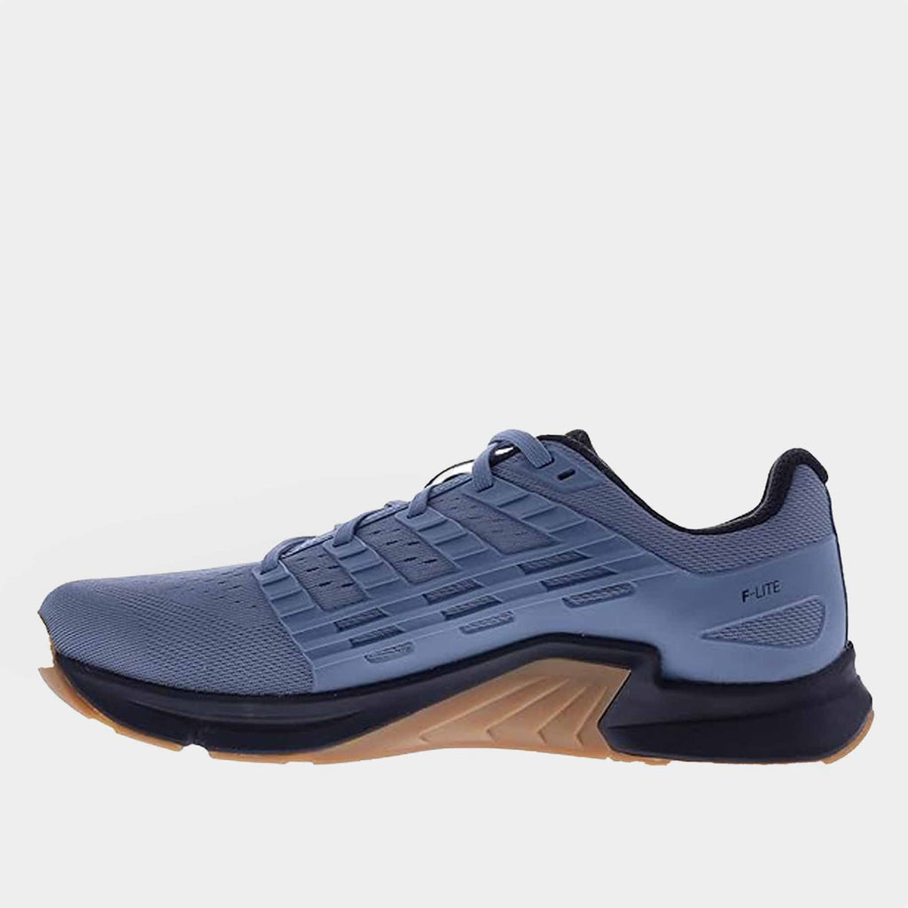 INOV8 F-Lite training shoes, slate and blue grey, inner view