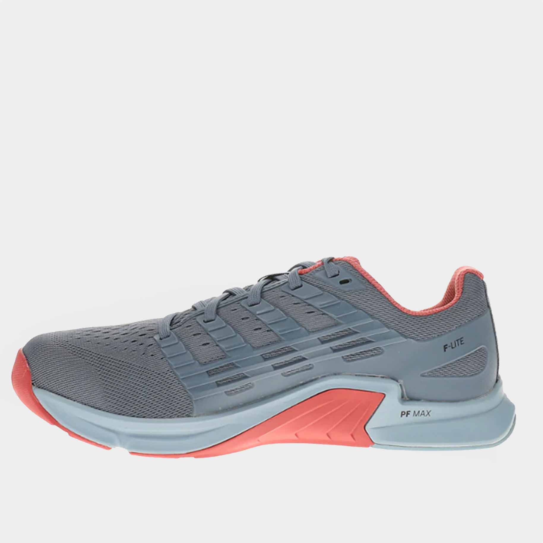 INOV8 F-Lite training shoes, slate and dusty rose, inner view