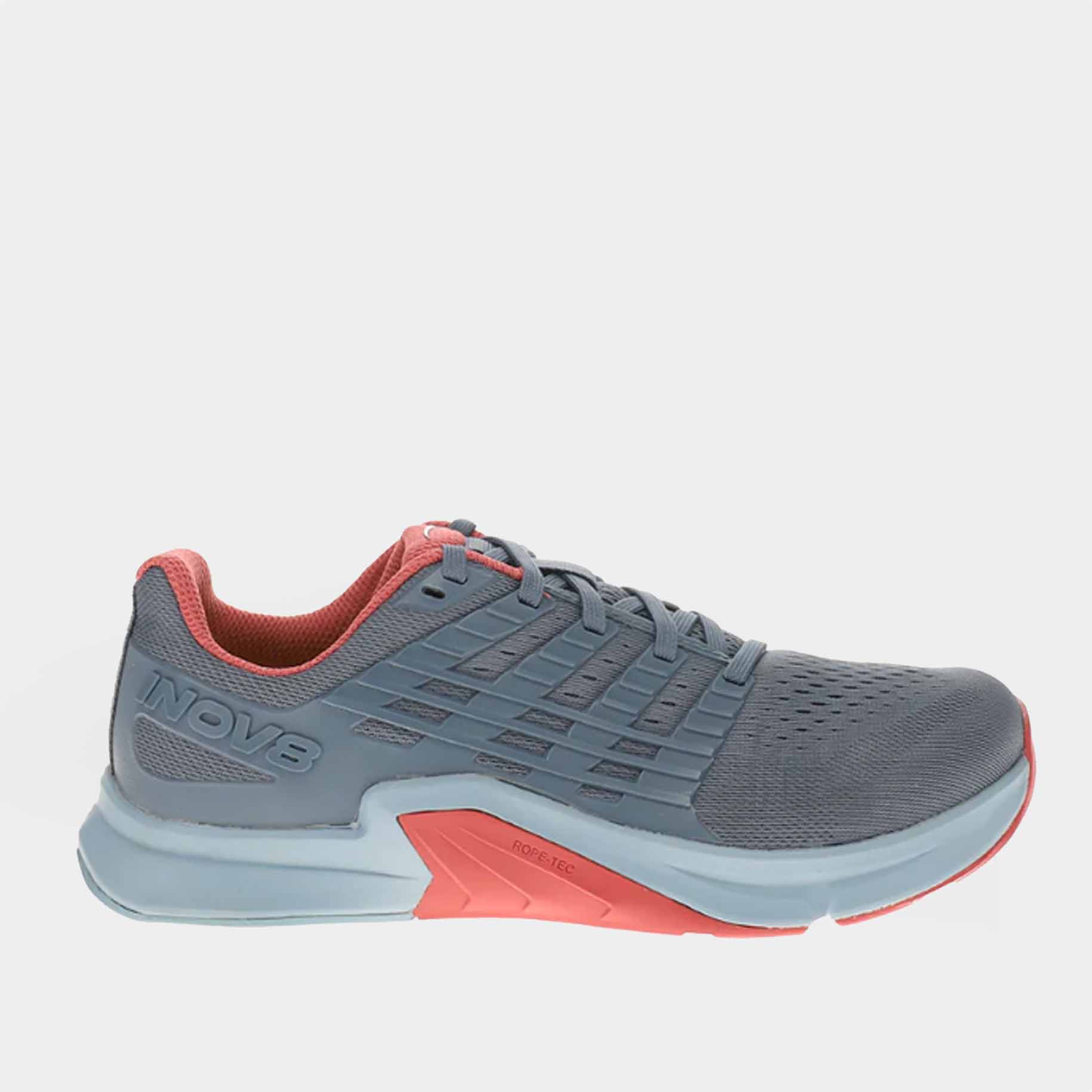 INOV8 F-Lite training shoes, slate and dusty rose, outer view