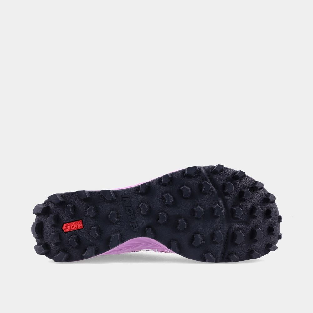 INOV8 MudTalon Speed V2 trail running shoes, purple, bottom view
