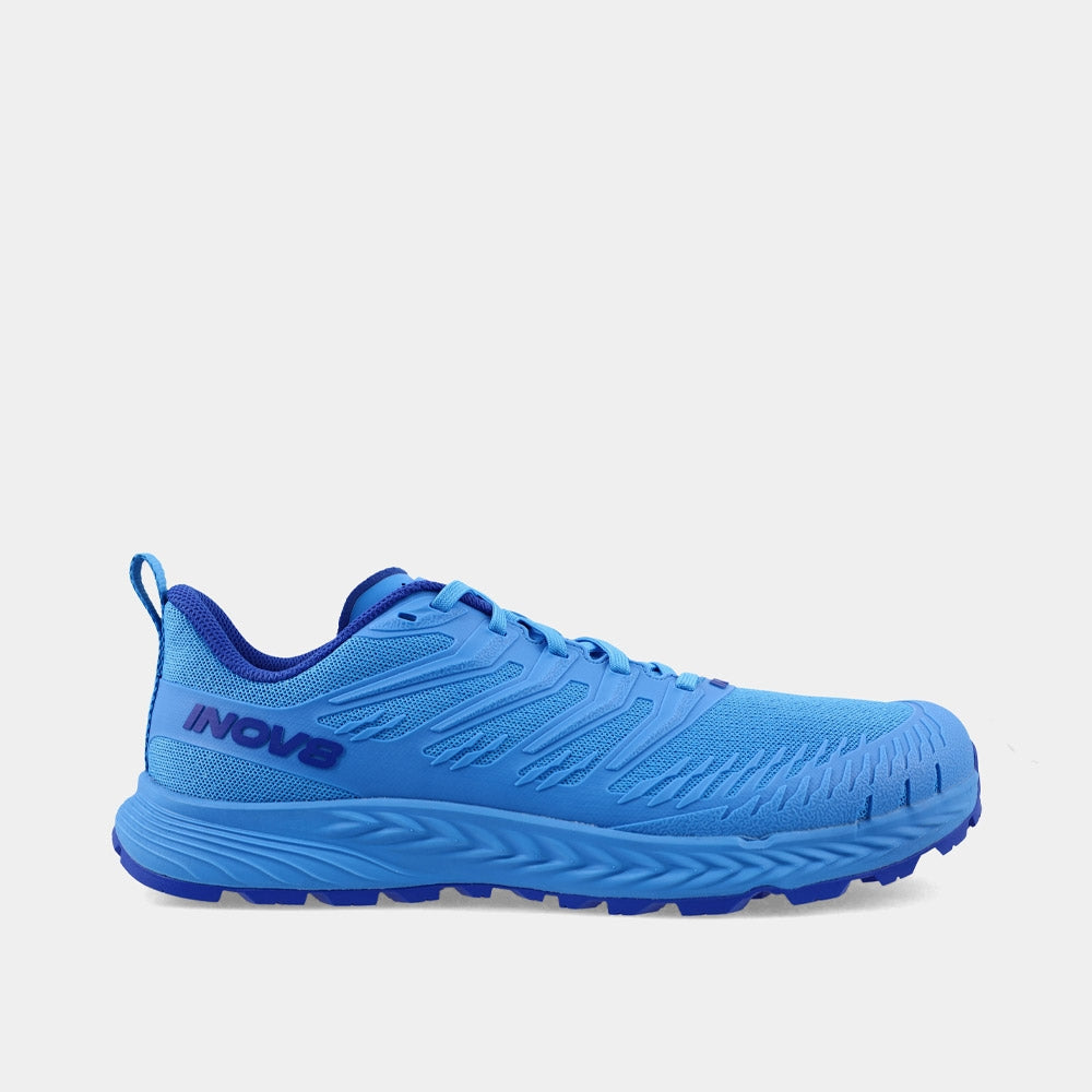 INOV8 TrailFly Speed V2 trail running shoes, blue, outer view
