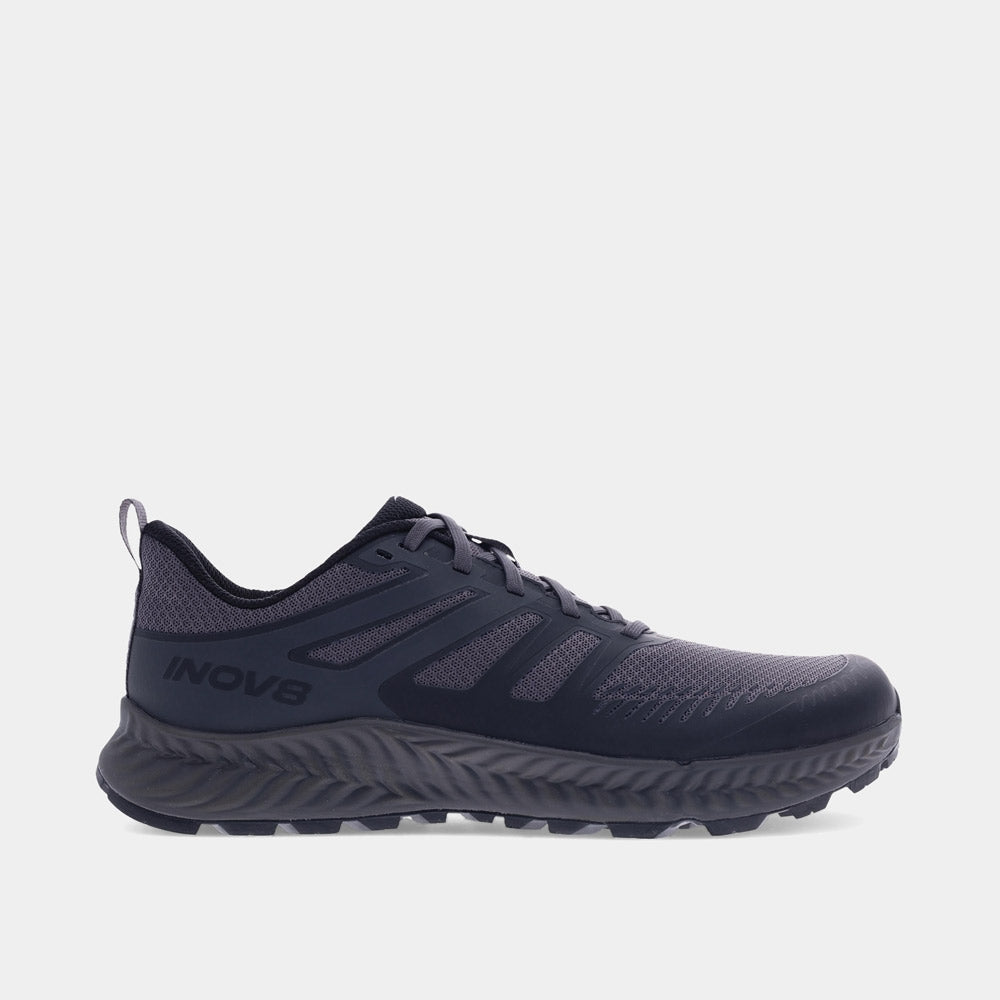 INOV8 TrailFly V2 trail running shoes, black, outer view