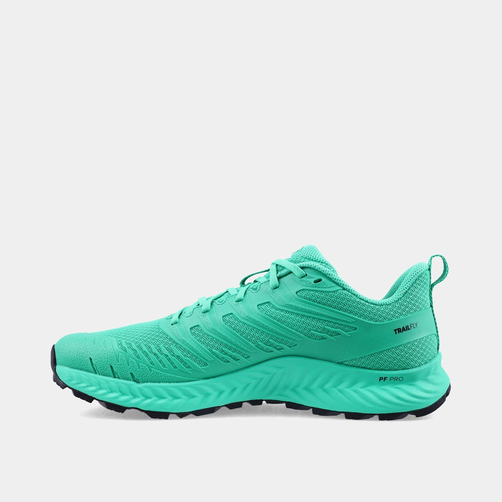 INOV8 TrailFly V2 trail running shoes, green, inner view