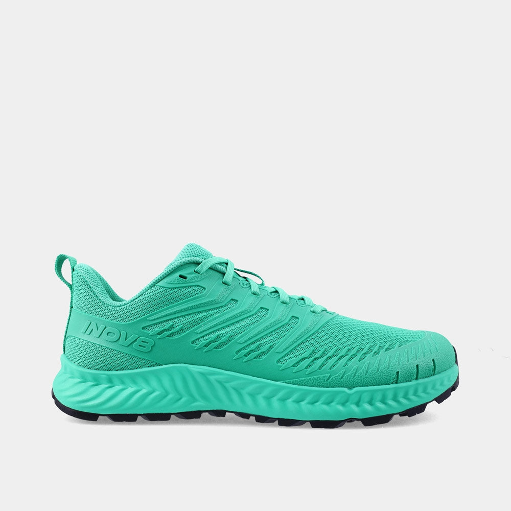 INOV8 TrailFly V2 trail running shoes, green, outer view
