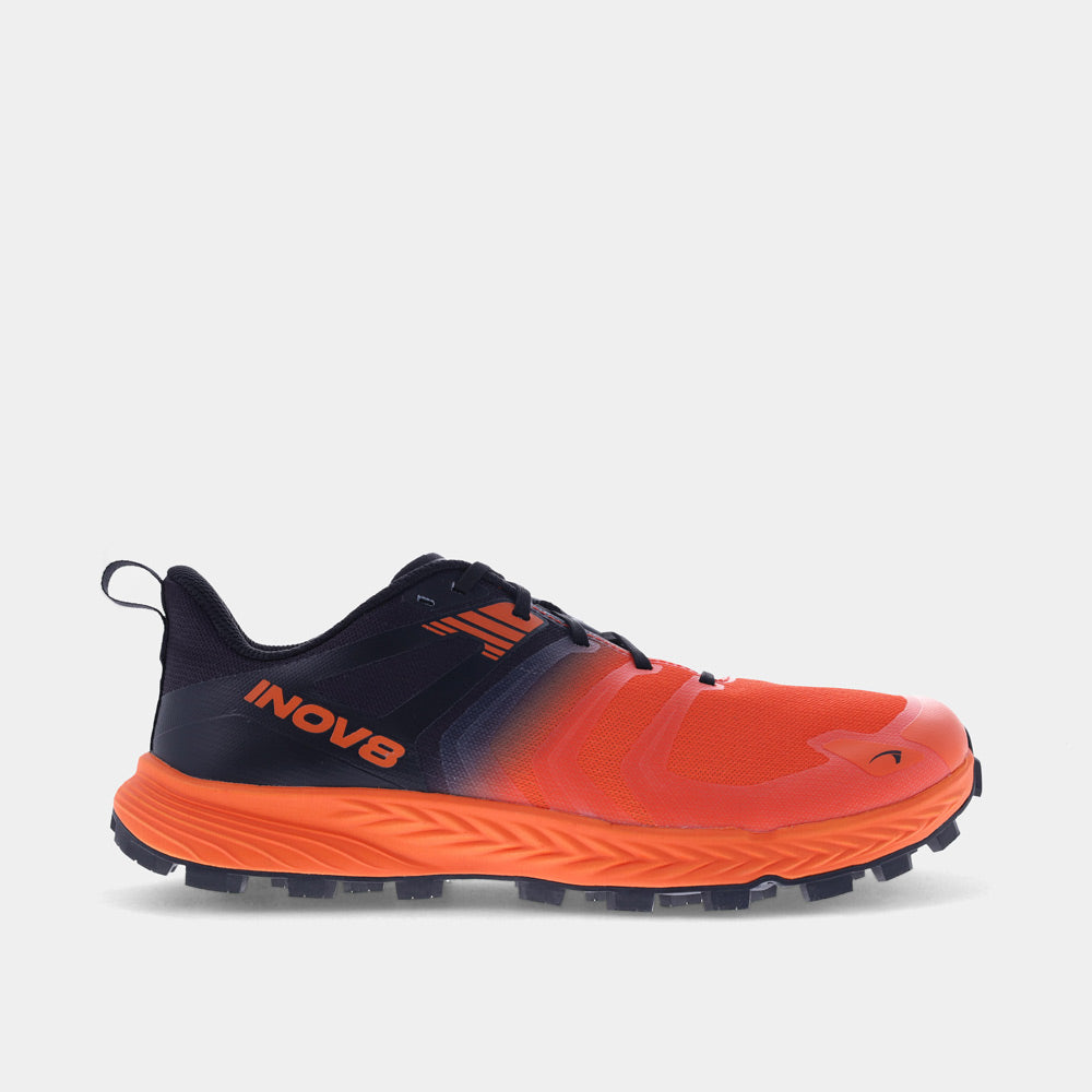 INOV8 TrailTalon Speed trail running shoes, orange and black, outer view